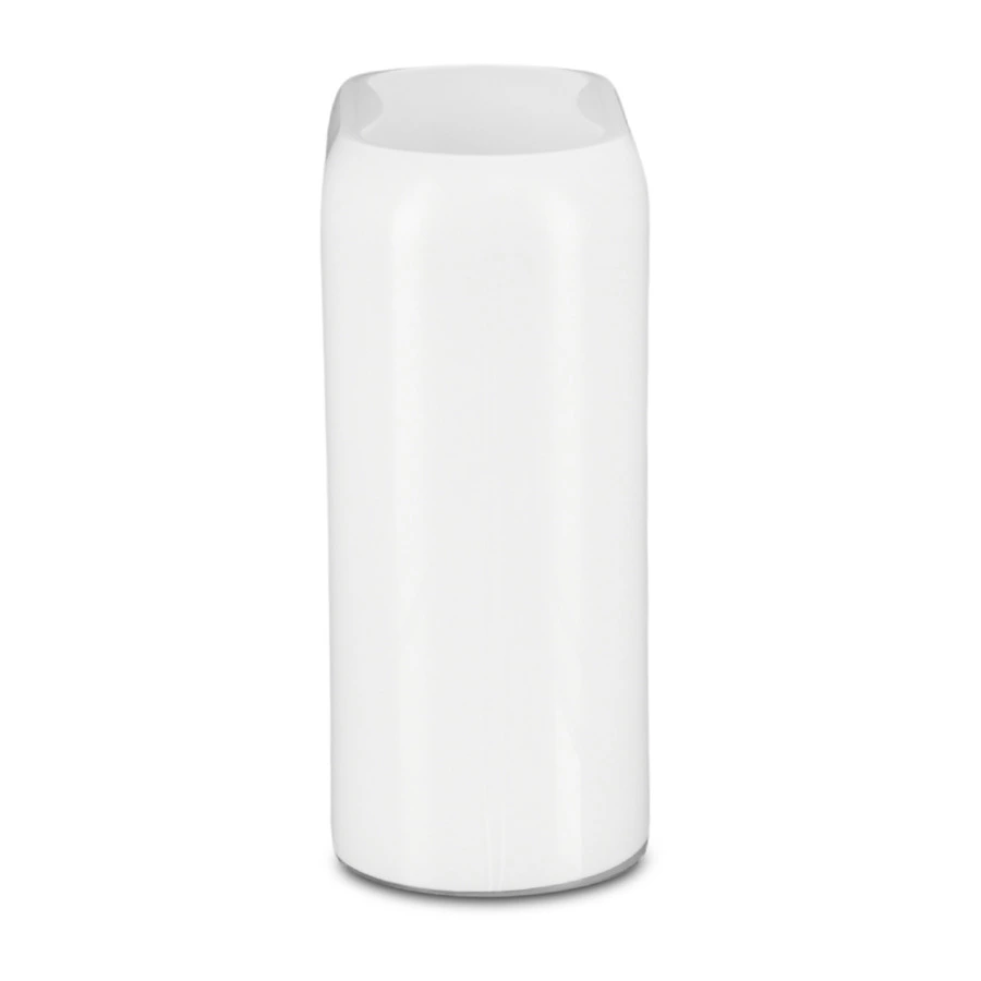 Ваза прямоугольная Nude Glass Слои 27,6 см, стекло хрустальное, белая