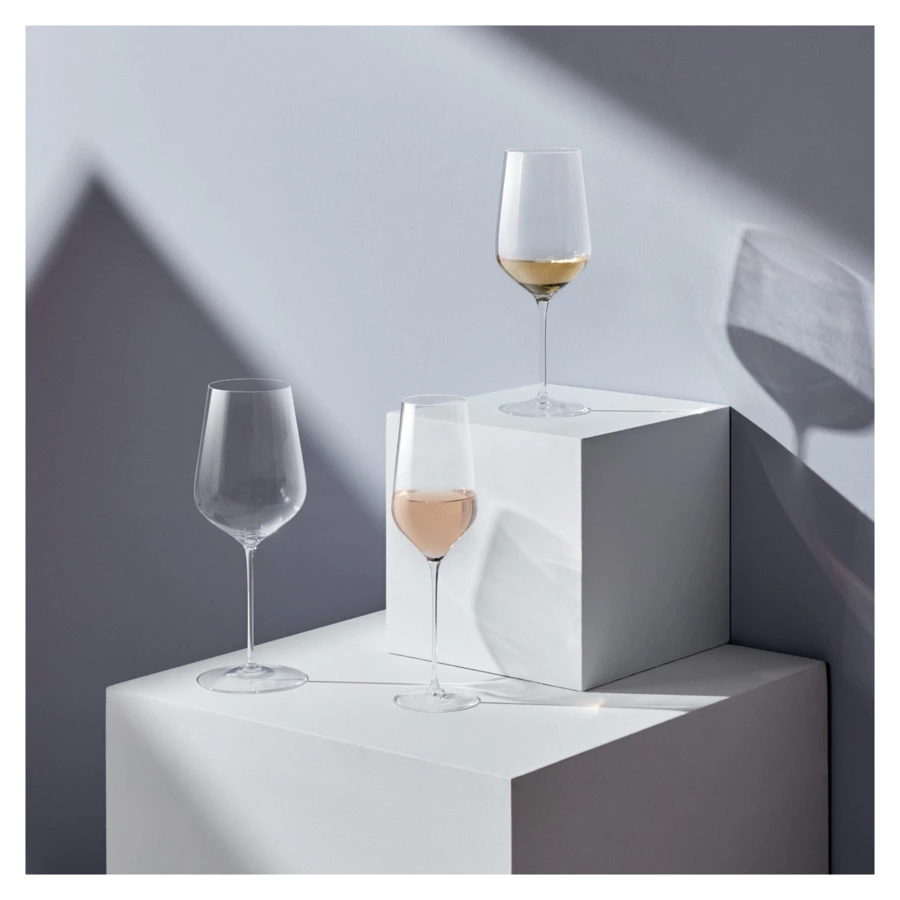 Бокал для белого вина Nude Glass Невидимая ножка Трио 420 мл, стекло хрустальное
