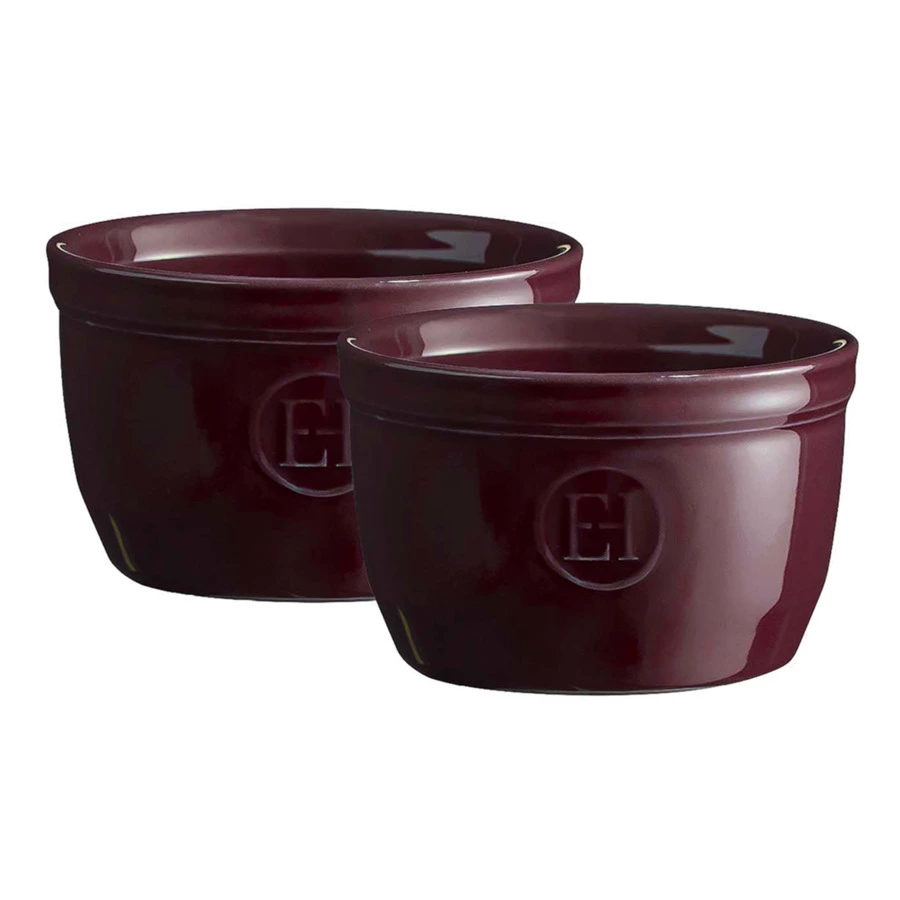 Набор рамекинов Emile Henry №9, 150 мл, 9х9х5,5см, 2 шт, инжир, керамика жаропрочная