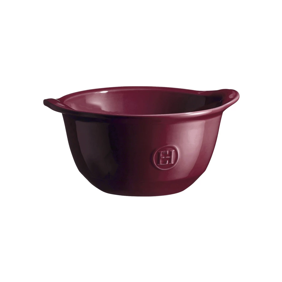 Пиала для запекания и сервировки Emile Henry Gratin, 640 мл, 16,7х14х8 см, инжир, керамика жаропрочн