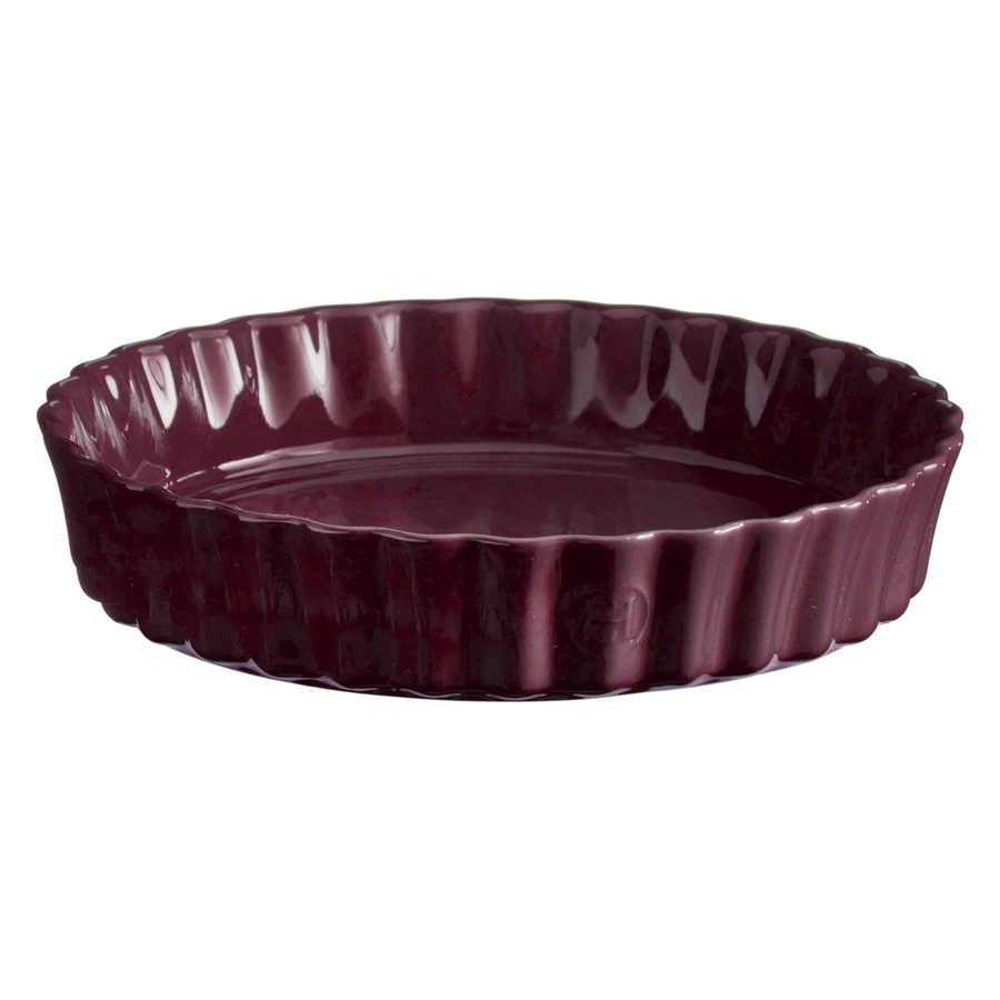 Форма для тарта Emile Henry Киш II, 2,5л, Д28x5 см, инжир, керамика жаропрочная