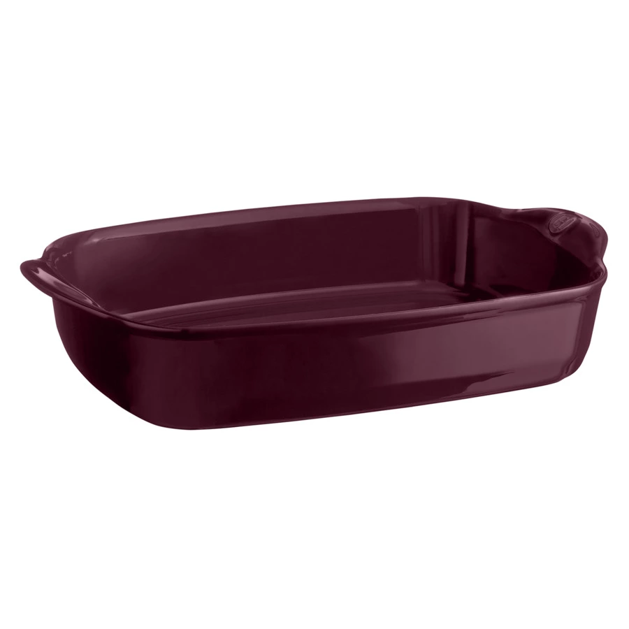 Форма для запекания Emile Henry прямоугольная 4л, 42x28х8,5 см, инжир, керамика