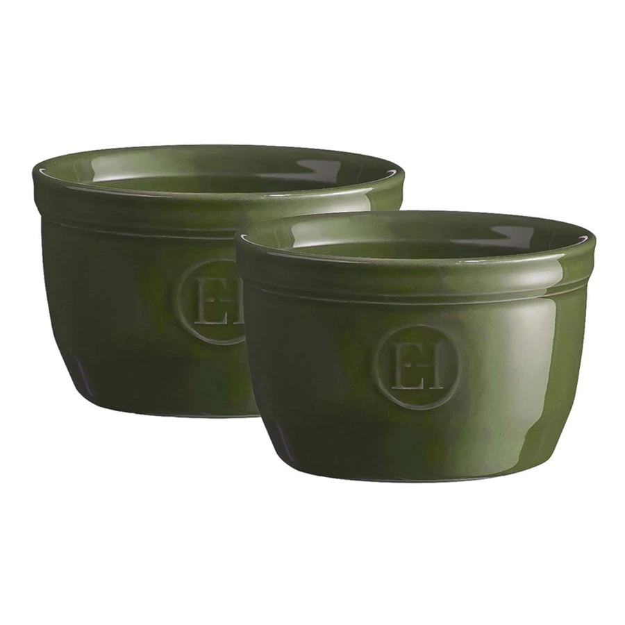 Набор рамекинов Emile Henry №9, 150 мл, 9х9х5,5см, 2 шт, лавровый лист, керамика жаропрочная