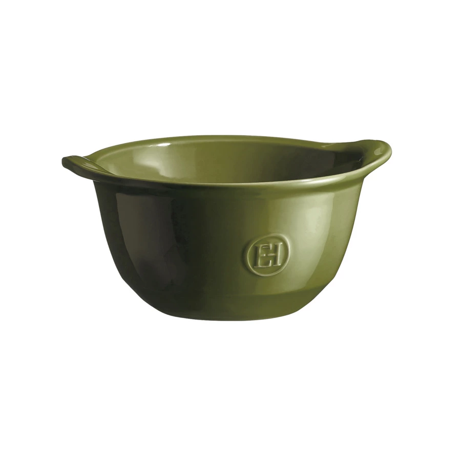 Пиала для запекания Emile Henry Gratin 640мл, 16,5х14х8 см, лавровый лист, керамика