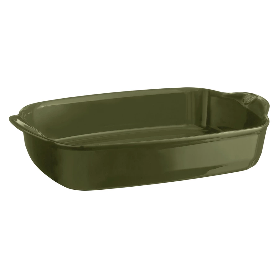 Форма для запекания Emile Henry прямоугольная 4л, 42x28х8,5 см, лавровый лист, керамика