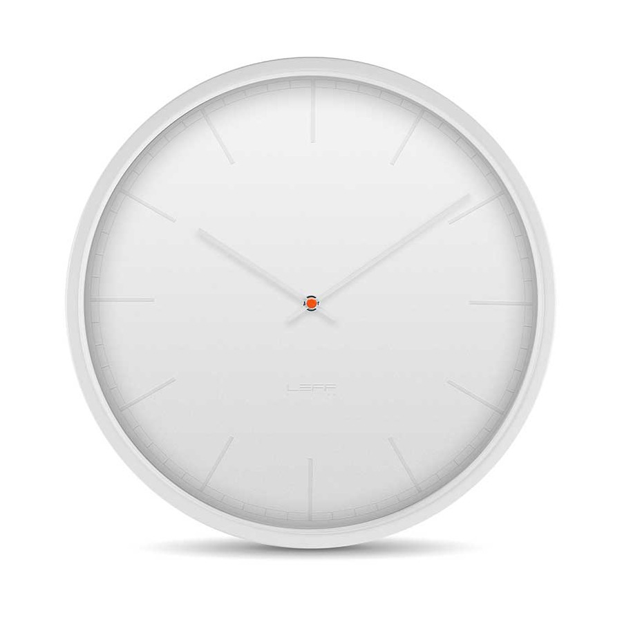 Часы настенные кварцевые Leff Amsterdam Тонус, Индекс 35 см, белые