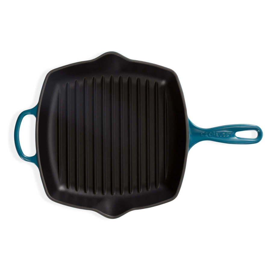 Сковорода гриль Le Creuset Cast Iron - Signature 30 см, чугун, лазурный