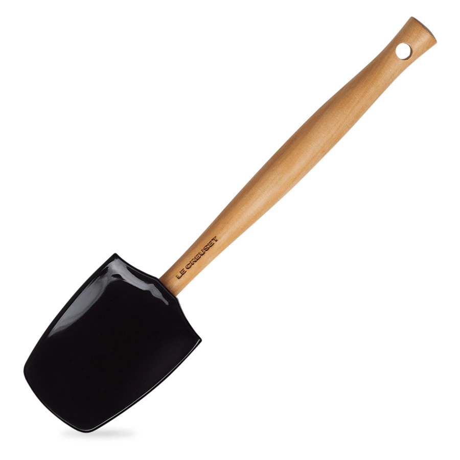 Ложка-лопатка Le Creuset Silicone 28 см, силикон, черный