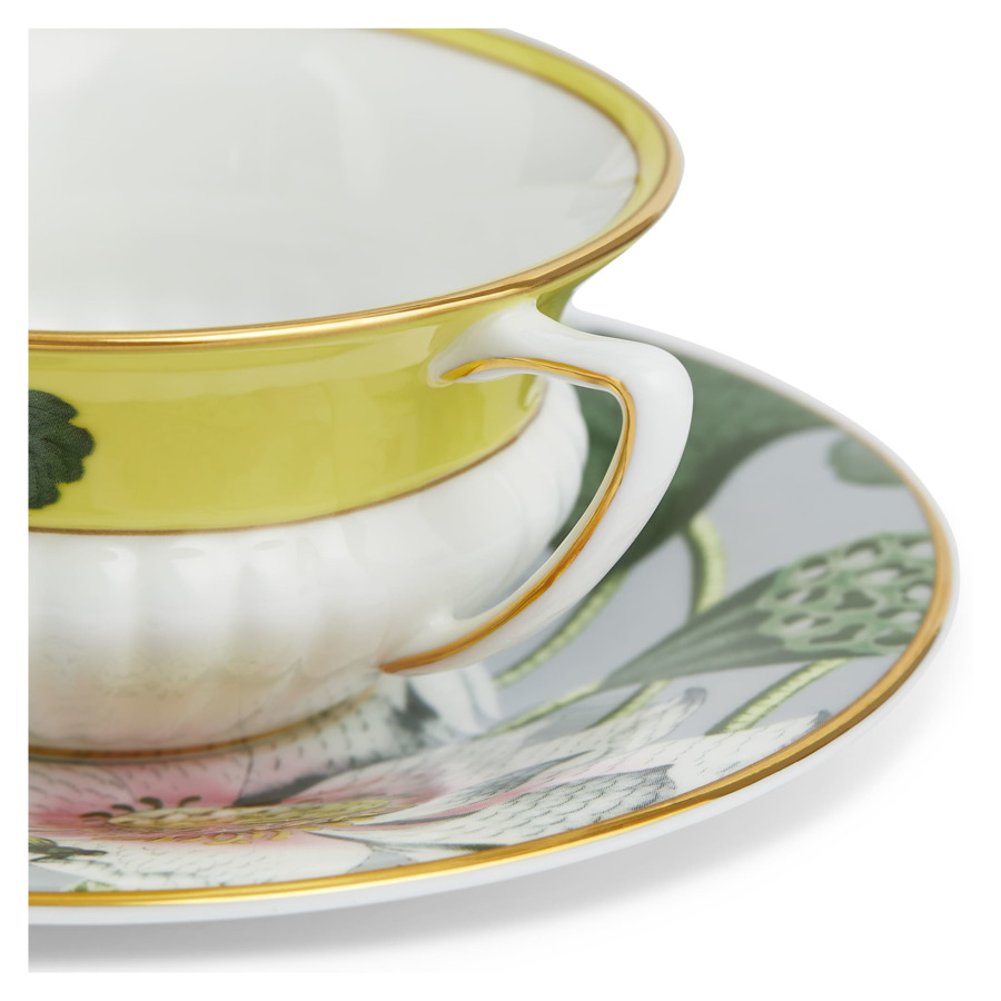 Чашка чайная с блюдцем Wedgwood Водяная лилия 140 мл, фарфор