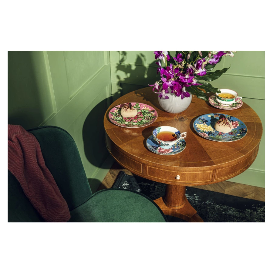 Тарелка закусочная Wedgwood Вандерласт Розовый лотос 20 см, фарфор