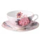 Чашка чайная с блюдцем Wedgwood Кукушка 180 мл, розовая, фарфор