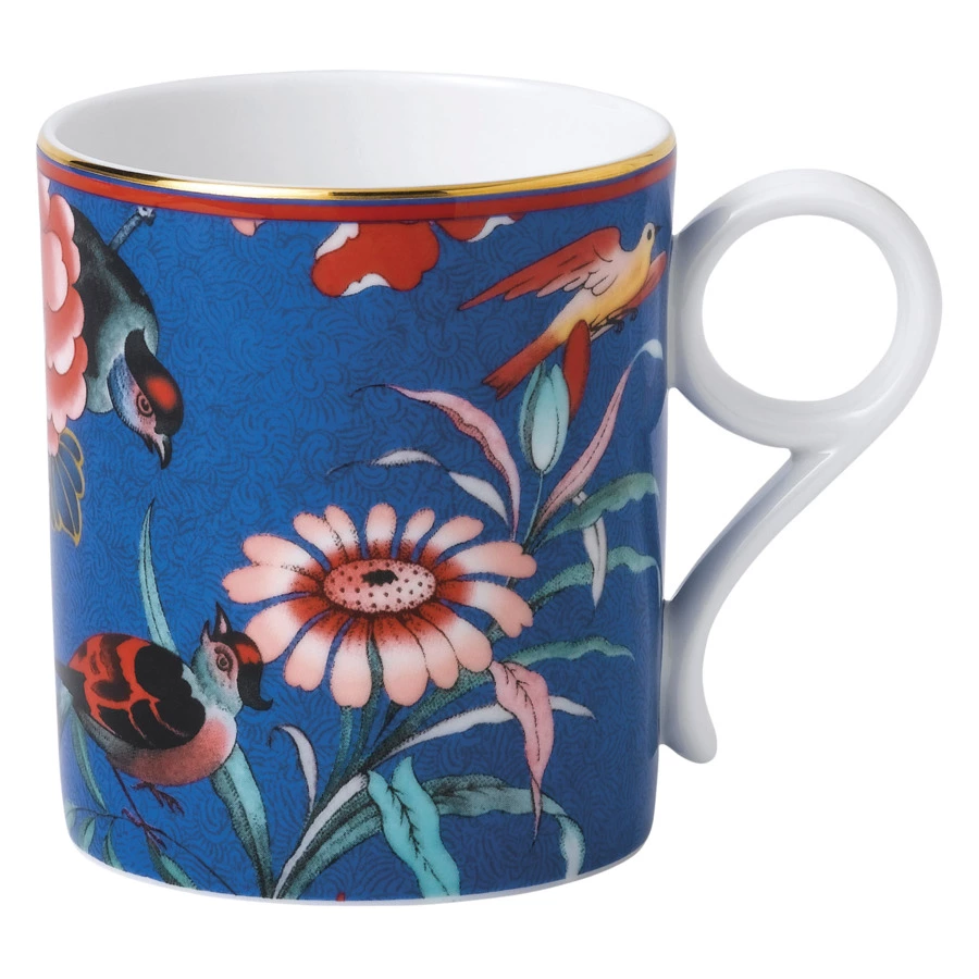 Кружка Wedgwood Пионы 240 мл, фарфор, синяя