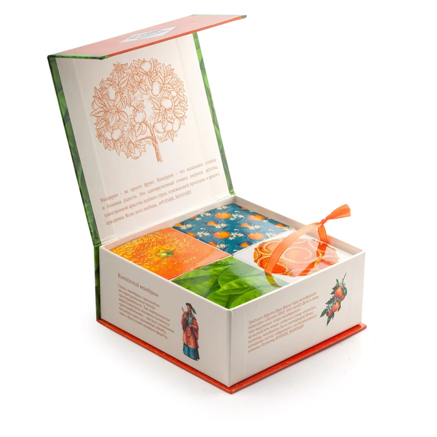 Набор чая листового со сладостями СУГРЕВЪ Podari Mandari 4 шт по 25 г, п/к