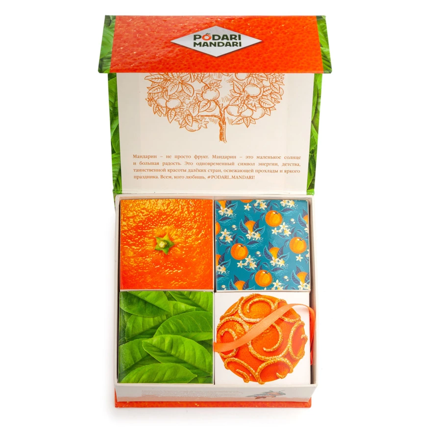 Набор чая листового со сладостями СУГРЕВЪ Podari Mandari 4 шт по 25 г, п/к