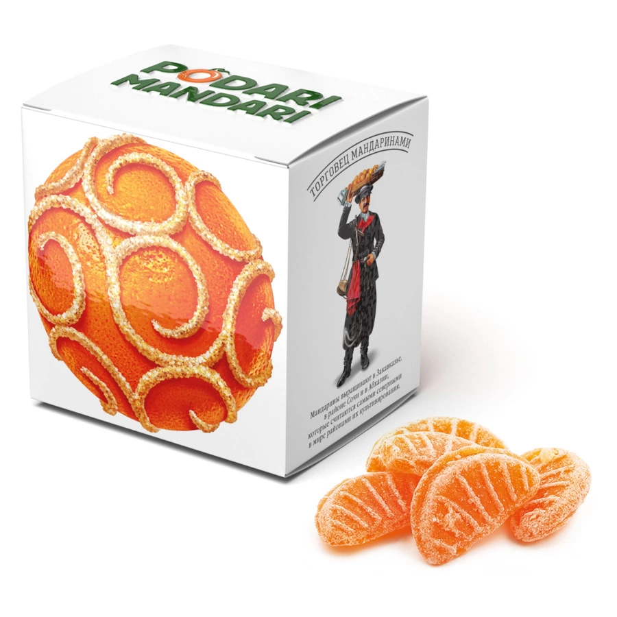 Набор чая листового со сладостями СУГРЕВЪ Podari Mandari 4 шт по 25 г, п/к