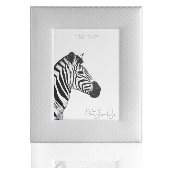 Рамка для фото Intersilver Тростник 13x18 см, белый, сталь с посеребрением