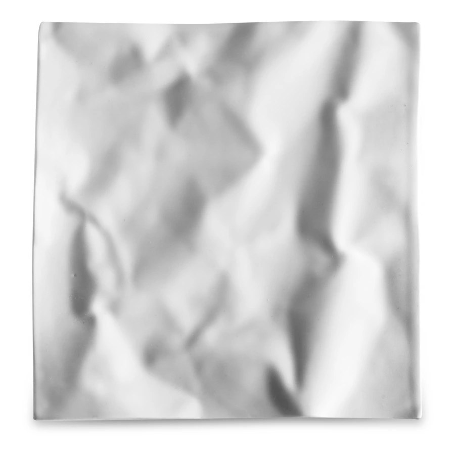 Блюдо сервировочное Cmielow Bent 18х18 см, фарфор твердый, белый