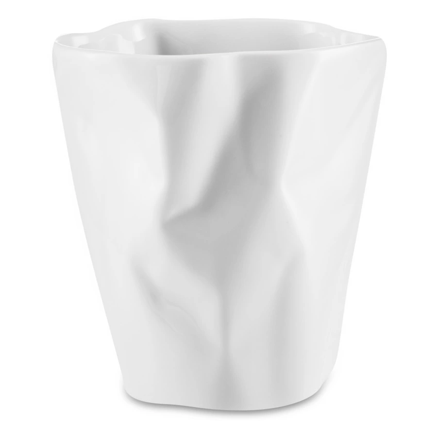 Стакан Cmielow Bent 370 мл, фарфор твердый, белый