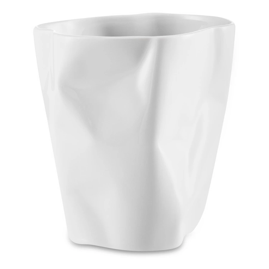 Стакан Cmielow Bent 370 мл, фарфор твердый, белый