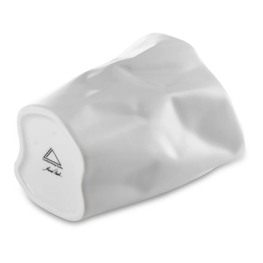 Стакан Cmielow Bent 370 мл, фарфор твердый, белый