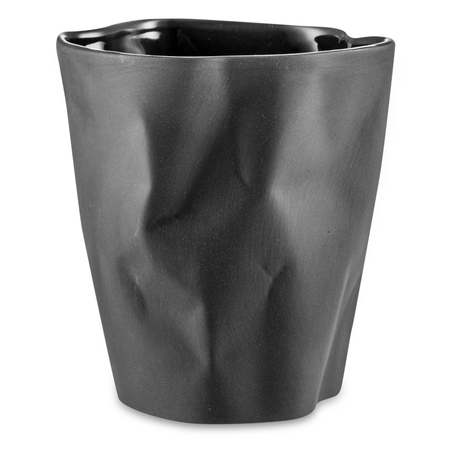 Стакан Cmielow Bent 370 мл, фарфор твердый, черный