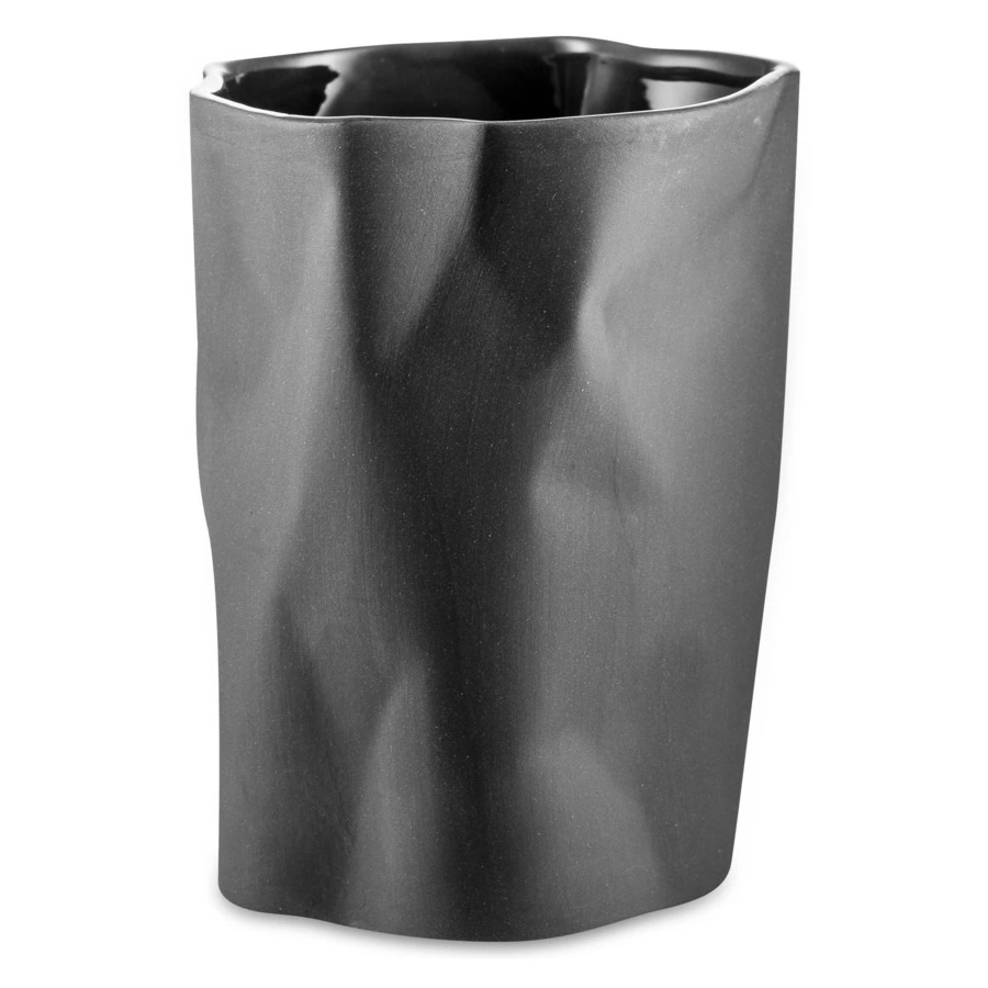 Стакан Cmielow Bent 370 мл, фарфор твердый, черный