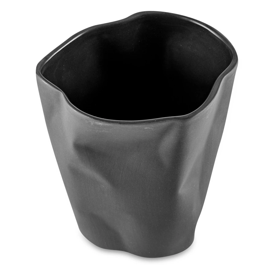 Стакан Cmielow Bent 370 мл, фарфор твердый, черный