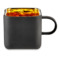Чашка кофейная с блюдцем Cmielow System 100 мл, фарфор твердый, черный с золотом