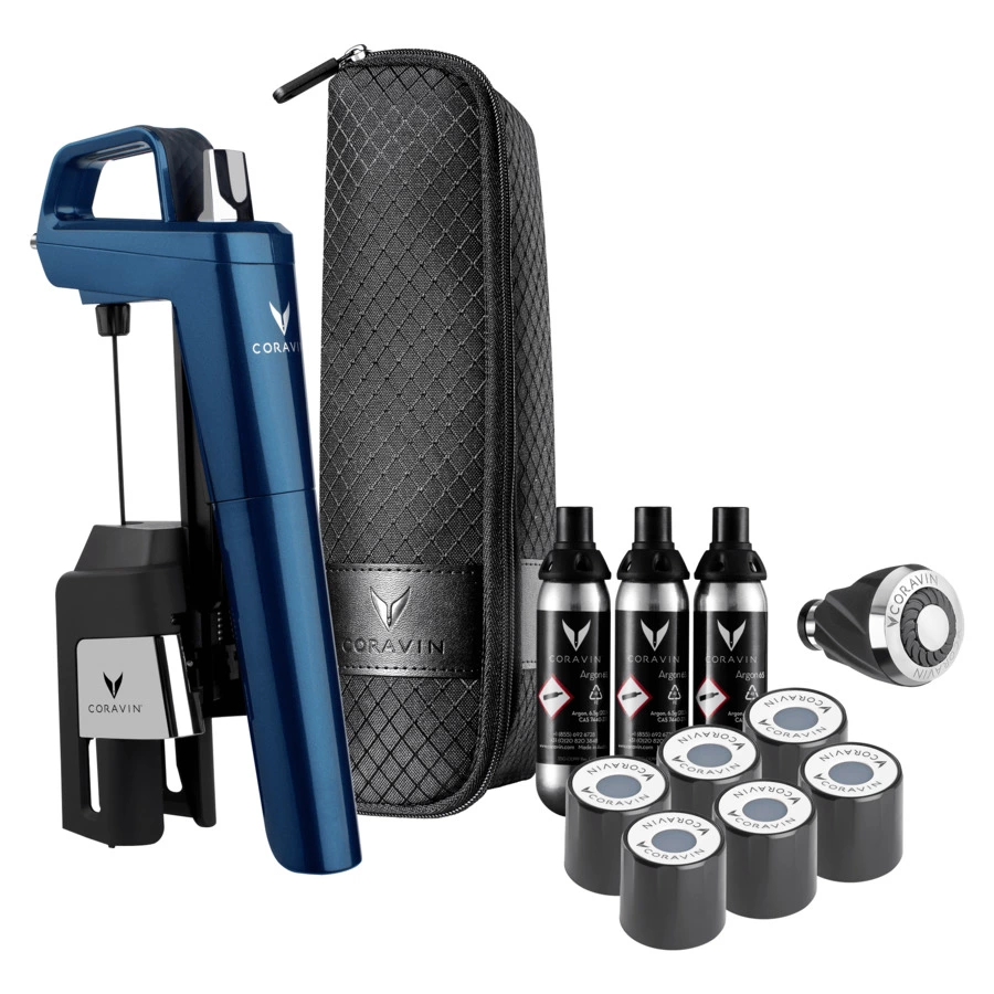 Система подачи вина по бокалам Coravin Model Six Midnight Blue, синий