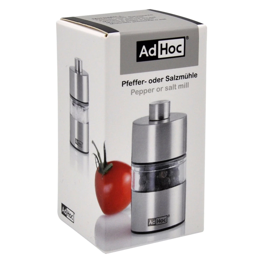 Мельница соли и перца Adhoc Minimill 3,2x6,2 см, сталь нержавеющая, п/к