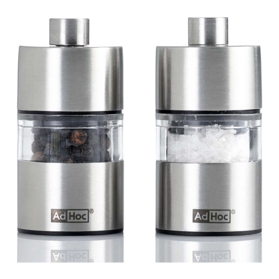 Набор для соли и перца Adhoc Minimill 3,2x6,2 см, сталь нержавеющая, п/к