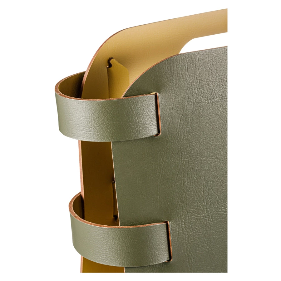Журнальница ADJ 16x36х25 см, кожа натуральная, оливковый