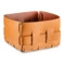 Корзина ADJ Mini Bottega 19x19х13 см, кожа натуральная, коньяк