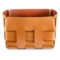 Корзина ADJ Mini Bottega 19x19х13 см, кожа натуральная, коньяк