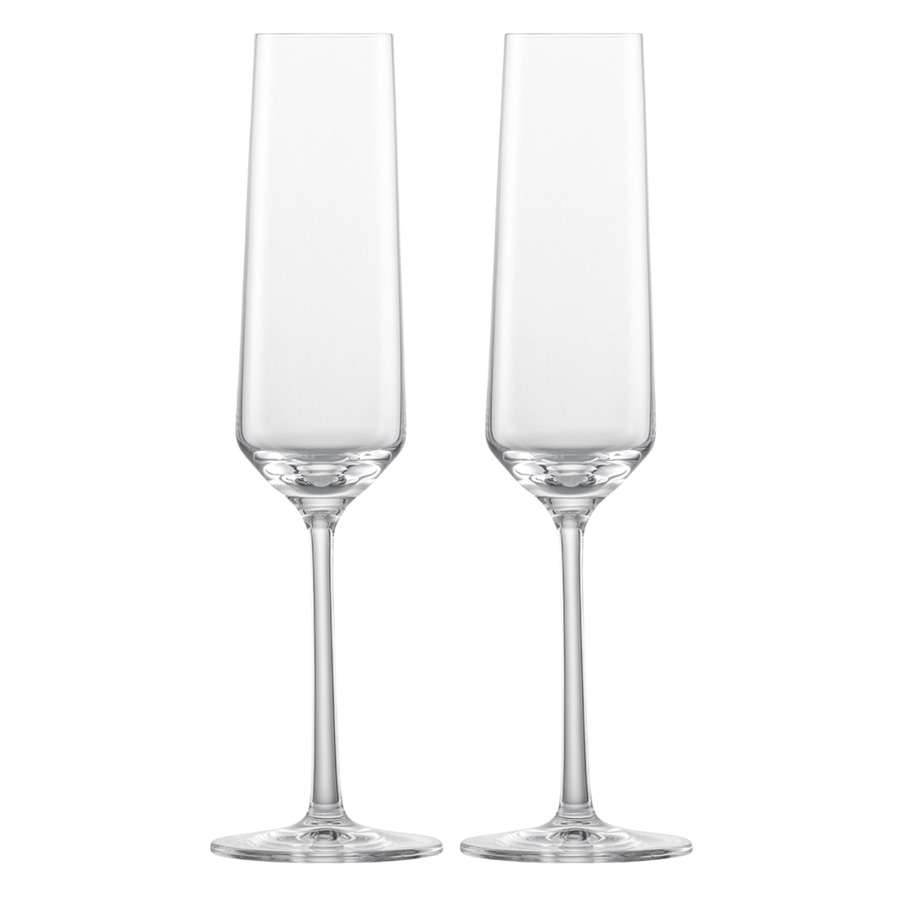 Набор бокалов для шампанского Zwiesel Glas Pure 209 мл, 2 шт, стекло набор бокалов для шампанского zwiesel glas дива 220 мл 2 шт