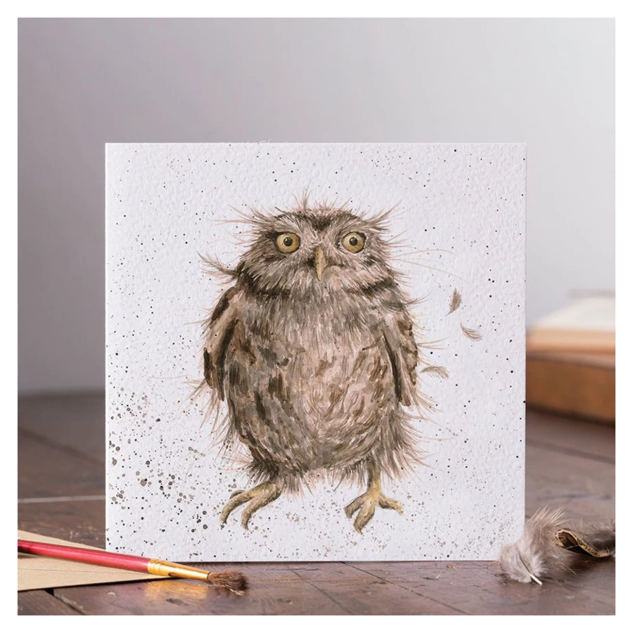 Открытка с конвертом Wrendale Designs What a Hoot 15х15 см