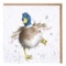 Открытка с конвертом Wrendale Designs A Waddle And a Quack 15х15 см