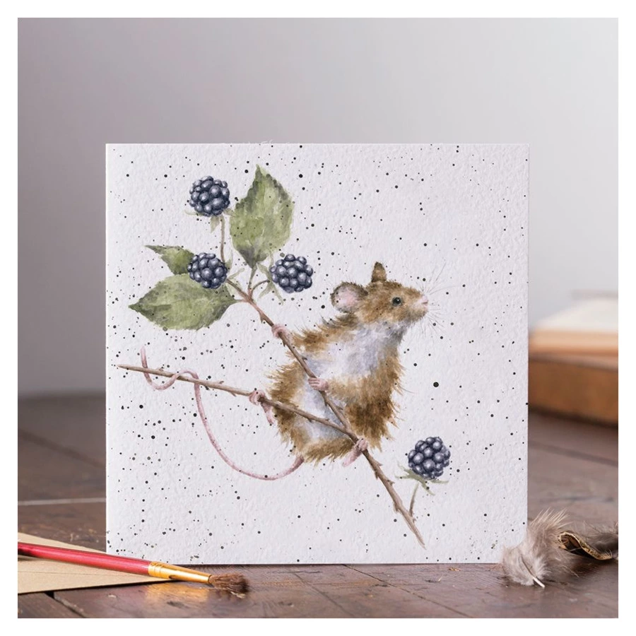 Открытка с конвертом Wrendale Designs Brambles 15х15 см