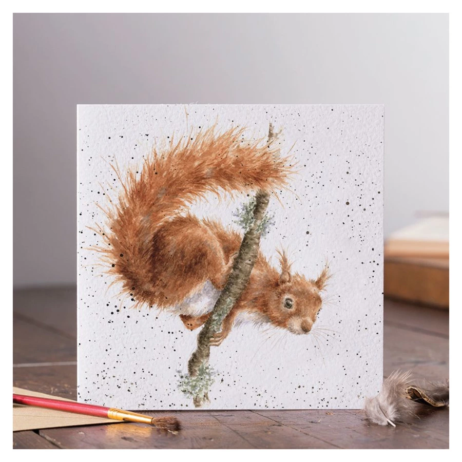 Открытка с конвертом Wrendale Designs The acrobat 15х15 см