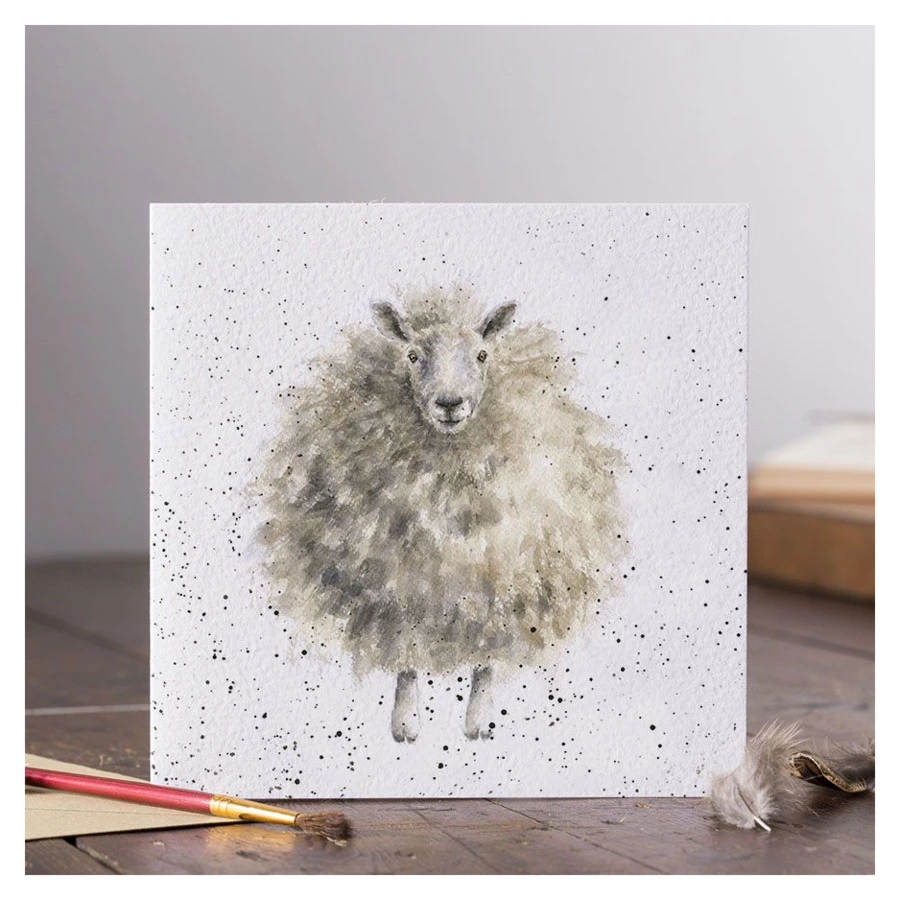 Открытка с конвертом Wrendale Designs The woolly jumper 15х15 см