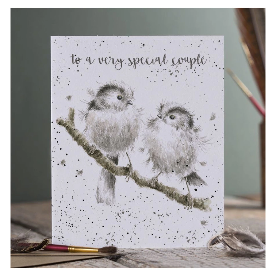 Открытка Wrendale Designs Lovebirds 15х17 см