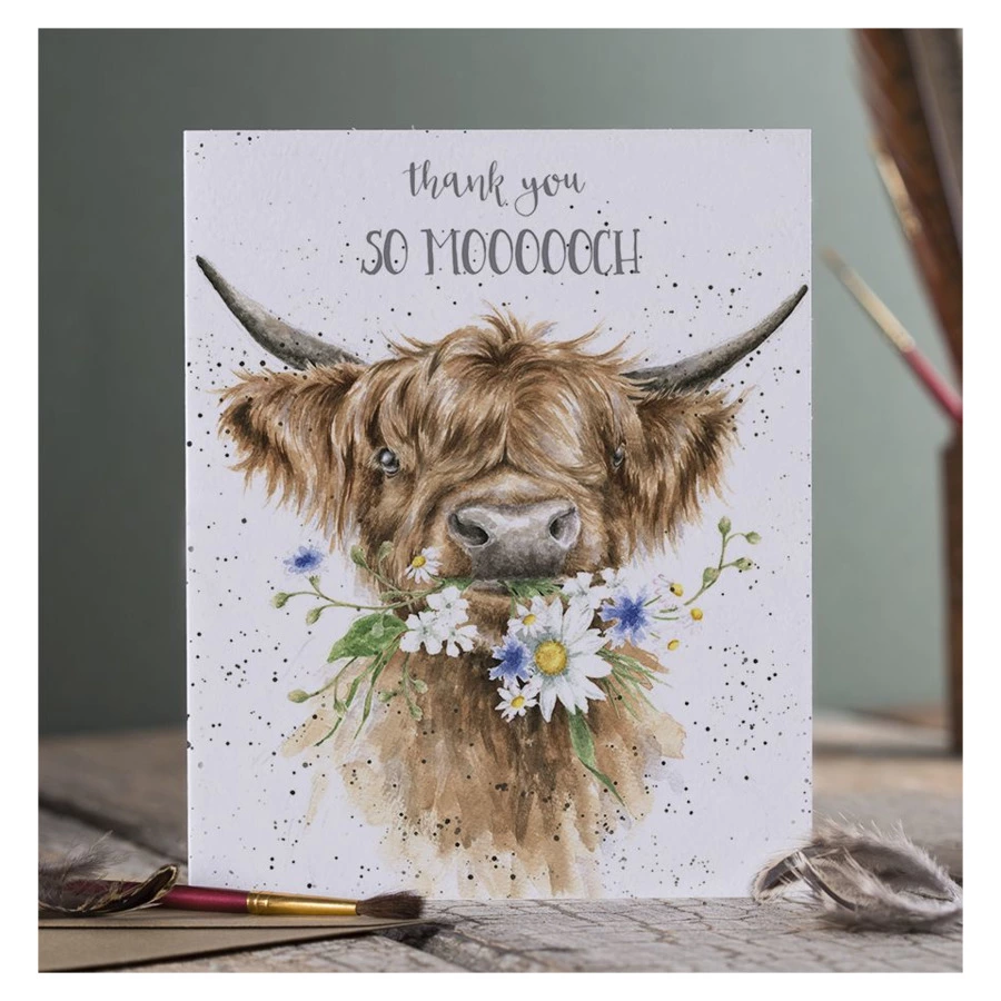 Открытка Wrendale Designs So Moooch! 15х17 см