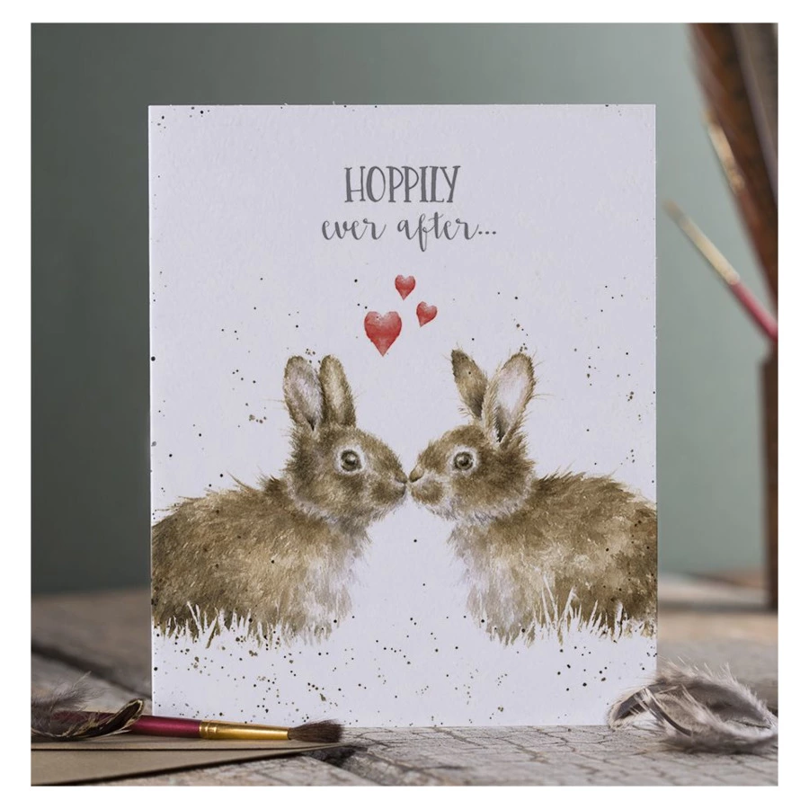 Открытка Wrendale Designs Hoppily Our 13х14 см