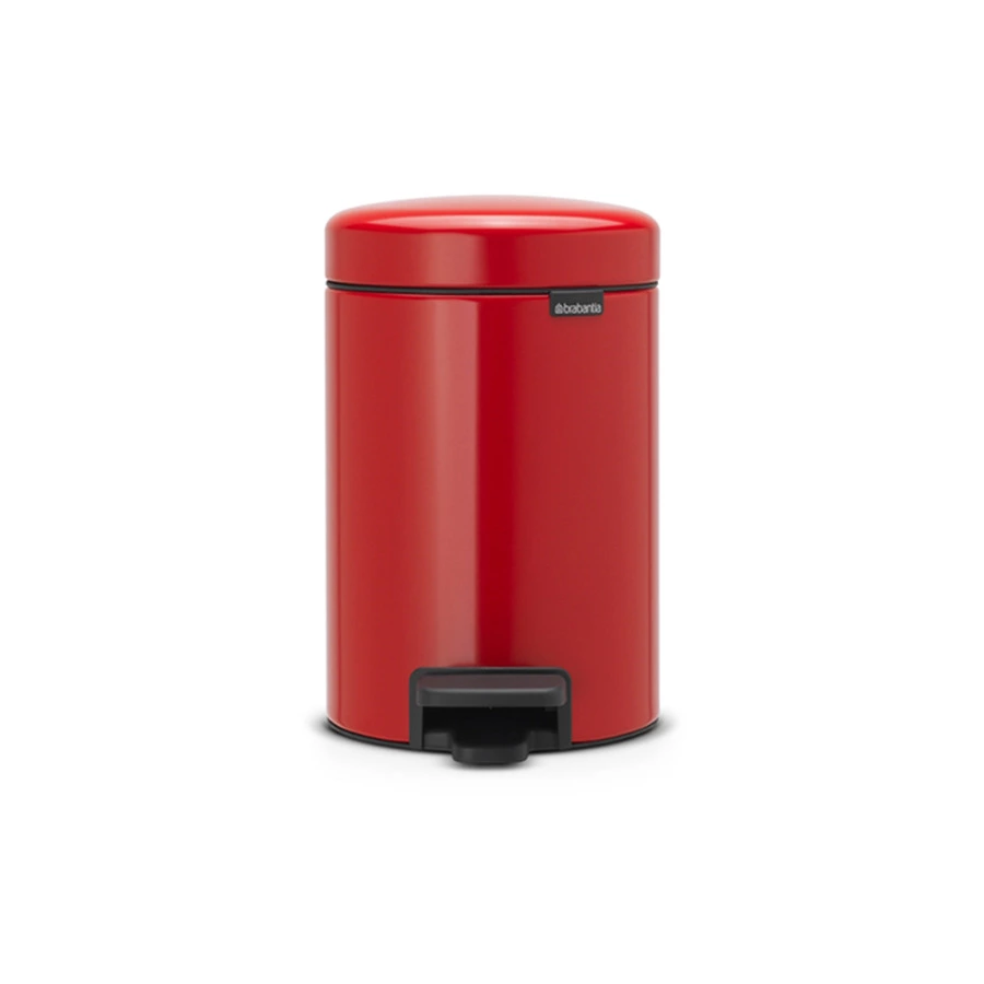 Бак для мусора с педалью Brabantia NewIcon Н26,4 см, 3 л, сталь нержавеющая, пламенно-красный-Sale