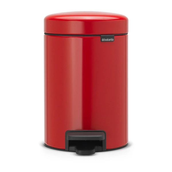 Бак для мусора с педалью Brabantia NewIcon Н26,4 см, 3 л, сталь нержавеющая, пламенно-красный-Sale