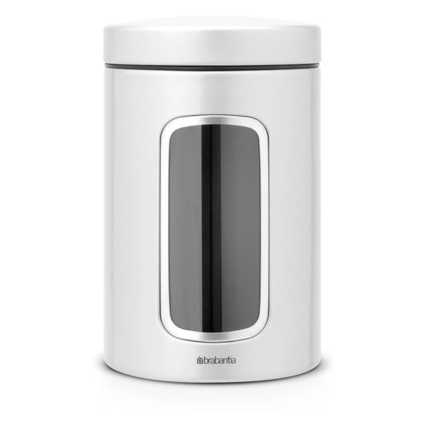 Контейнер для сыпучих продуктов с окном Brabantia 2,2 л, сталь нержавеющая, матовый-Sale