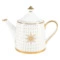 Чайник заварочный ИФЗ Идиллия Азур Золото 900 мл, фарфор костяной