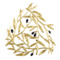 Подставка под горячее Michael Aram Золотая оливковая ветвь 24х22 см