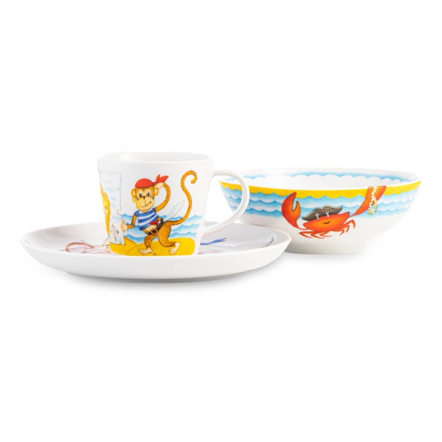 Набор детский ИФЗ Карат Пираты, фарфор твердый, п/к