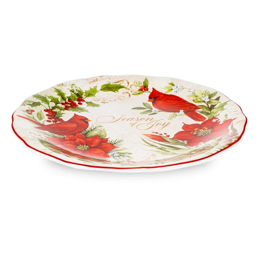 Тарелка обеденная Certified Int. Красочная зима 28 см, керамика